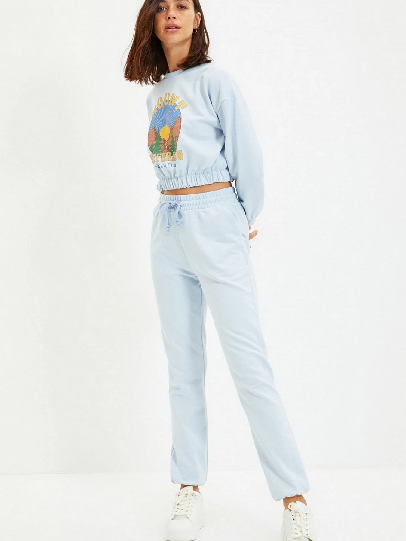 Брюки Trendyol модель TWOAW22EA0185/Acik Mavi Брюки Trendyol модель TWOAW22EA0185/Acik Mavi Фото