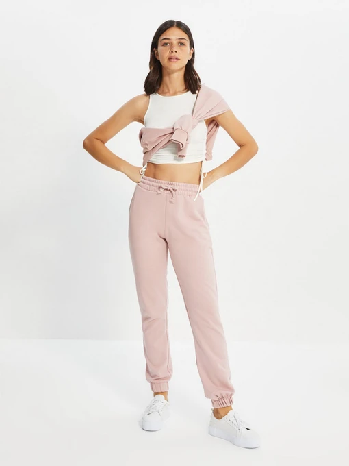 Брюки Trendyol модель TWOAW22EA0185/Gul Kurusu Фото