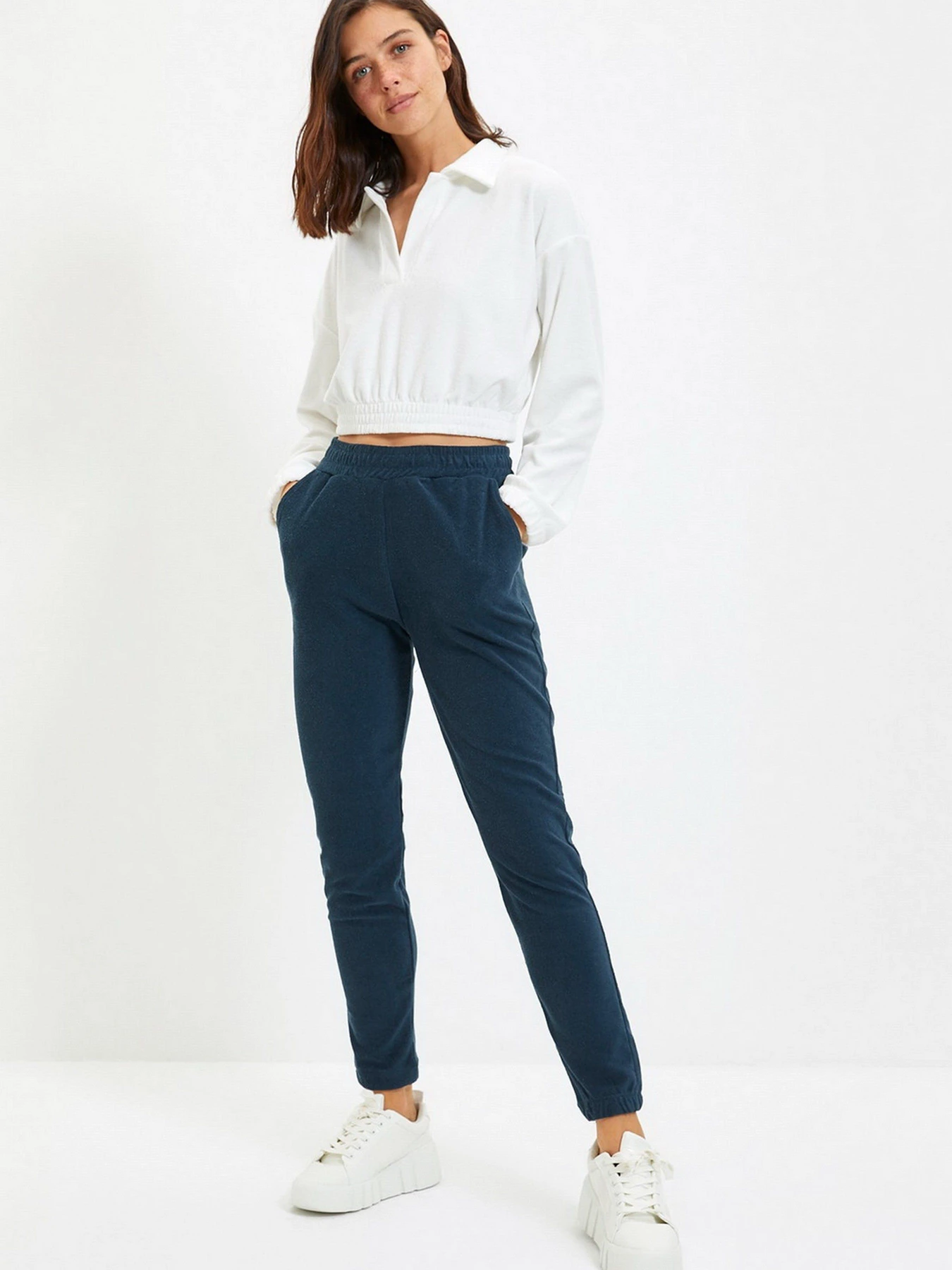 Брюки Trendyol модель TWOAW22EA0314/Lacivert Брюки Trendyol модель TWOAW22EA0314/Lacivert Фото