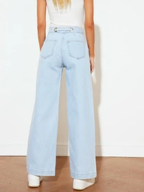 Джинси Trendyol Wide Leg модель TWOSS21JE0692/Mavi Фото