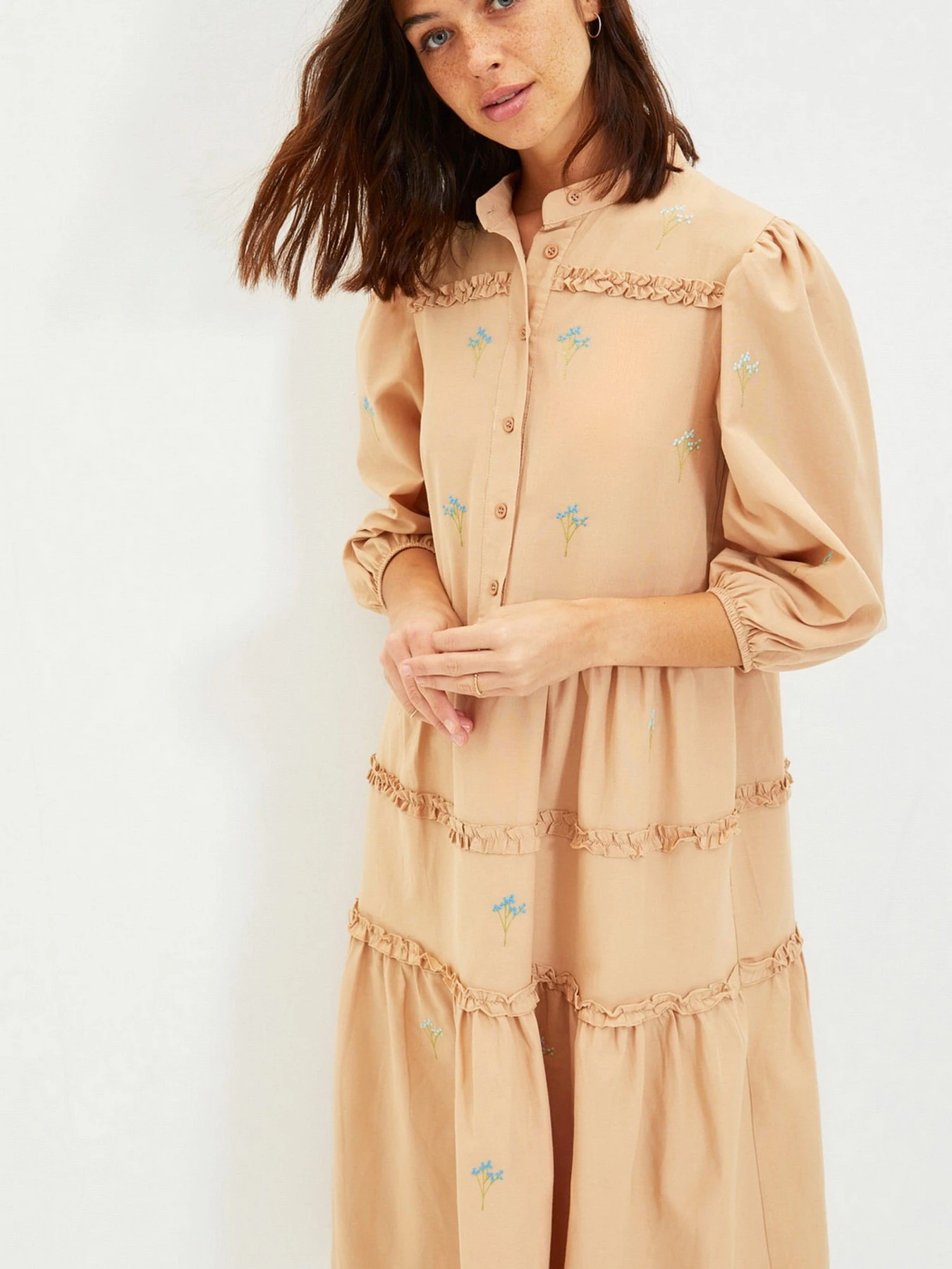 Платья Trendyol модель TWOAW22EL0882/Camel Фото