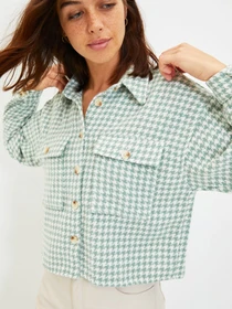 Рубашки Trendyol модель TWOAW22GO0274/Mint Фото