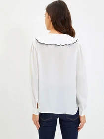 Рубашки Trendyol модель TWOAW22GO0489/Ekru Фото