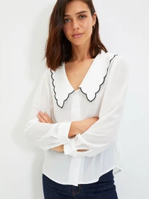 Рубашки Trendyol модель TWOAW22GO0489/Ekru Фото
