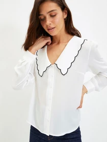 Рубашки Trendyol модель TWOAW22GO0489/Ekru Фото