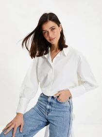 Рубашки Trendyol модель TWOAW22GO0509/Ekru Фото
