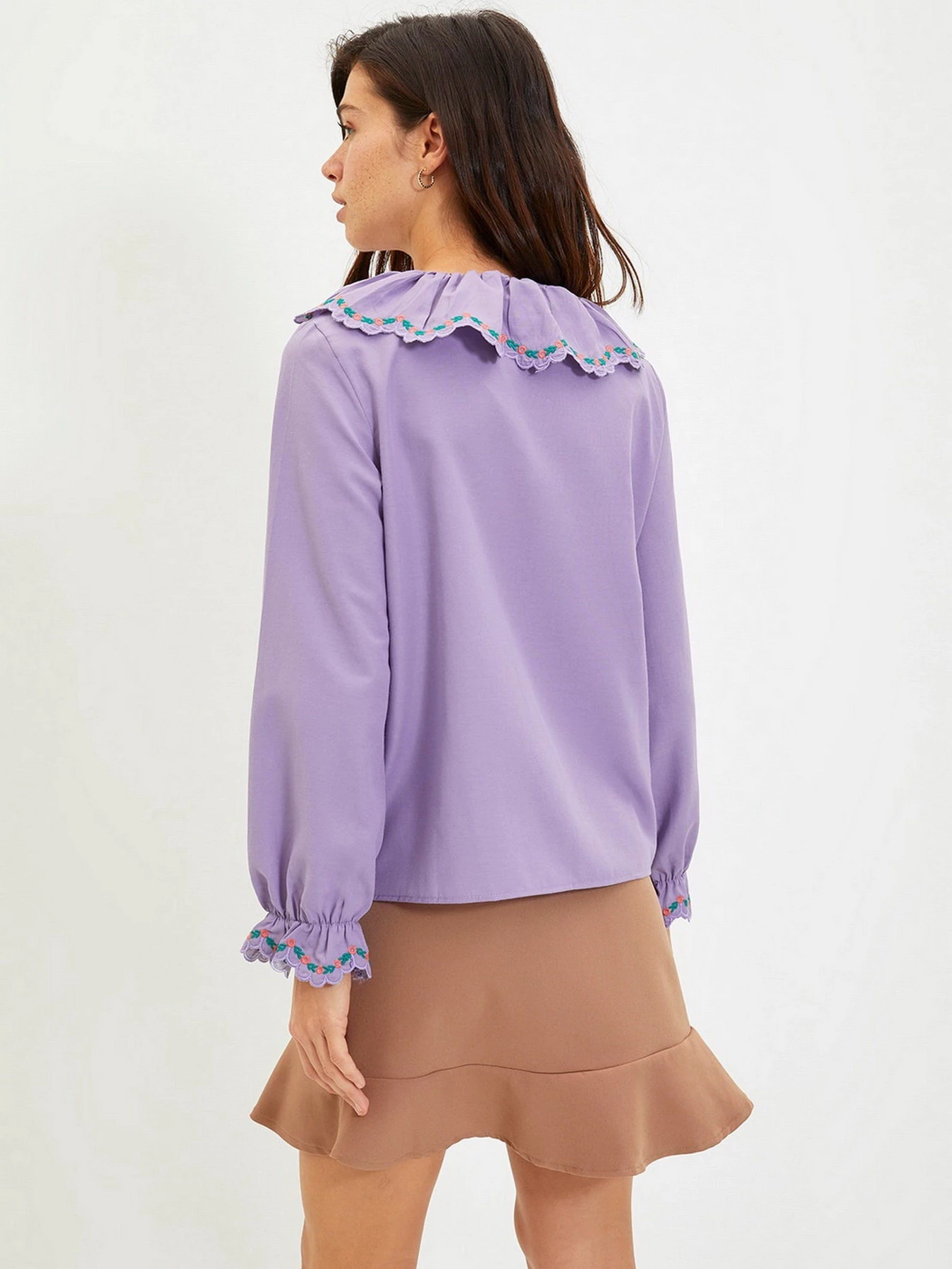 Рубашки Trendyol модель TWOAW22GO0527/Lila Фото