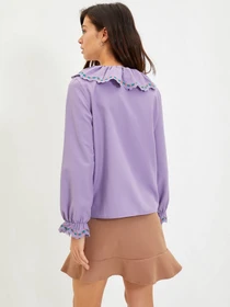 Рубашки Trendyol модель TWOAW22GO0527/Lila Фото