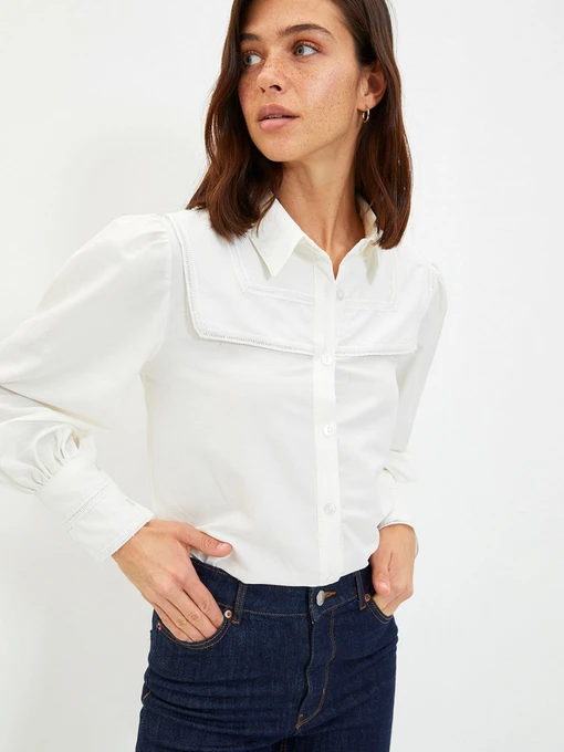Рубашки Trendyol модель TWOAW22GO0555/Ekru Фото