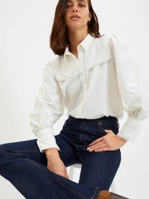 Рубашки Trendyol модель TWOAW22GO0555/Ekru Фото