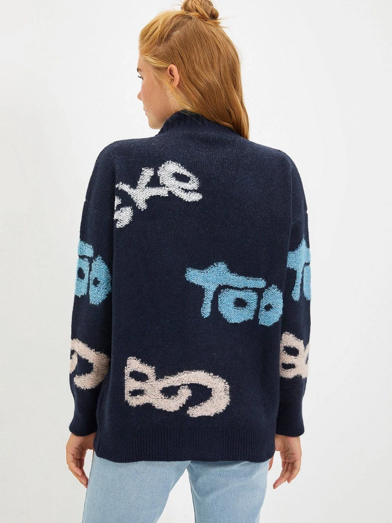 Свитры и кардиганы Trendyol модель TWOAW22HI0597/Lacivert Свитры и кардиганы Trendyol модель TWOAW22HI0597/Lacivert Фото