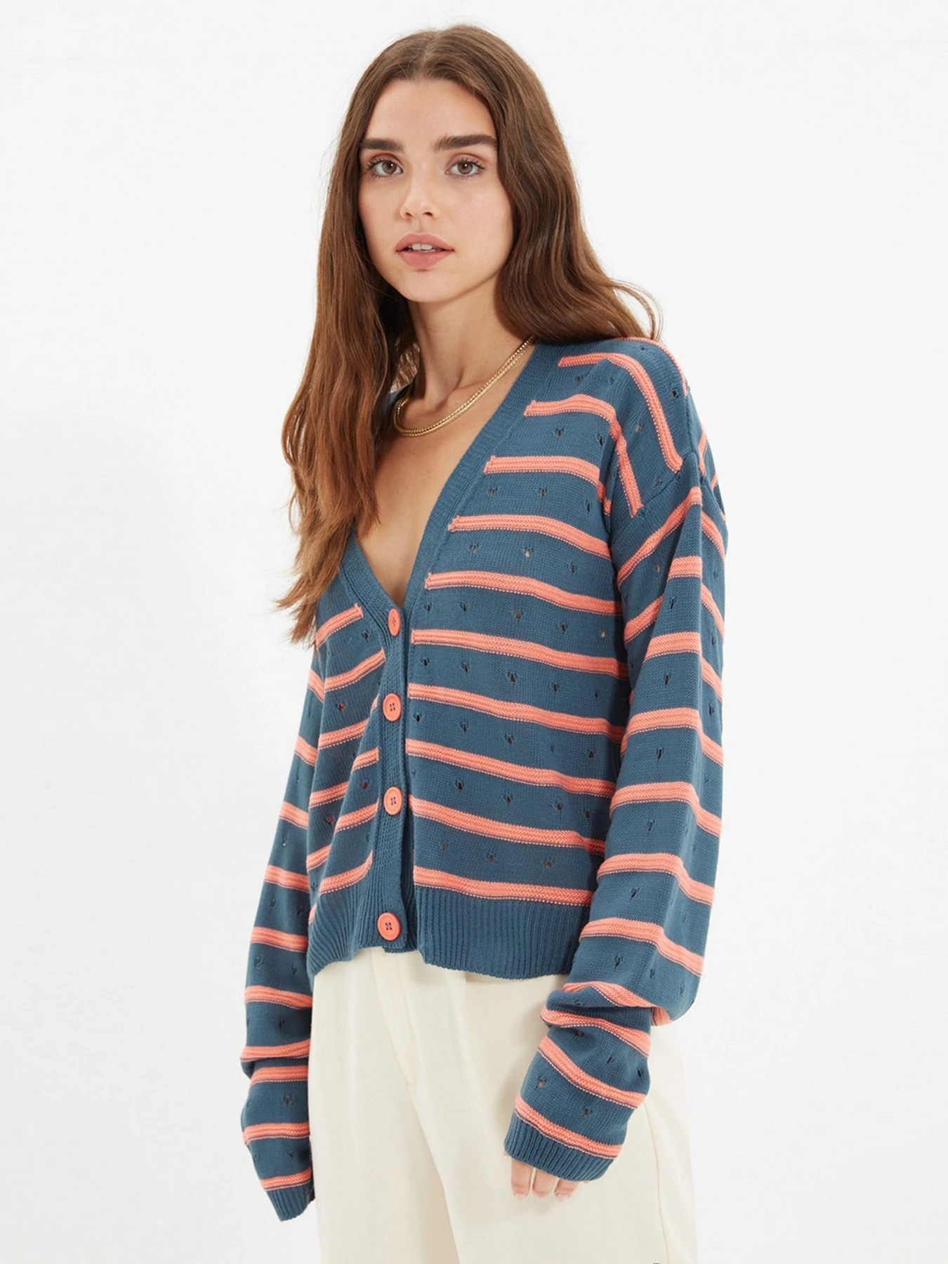 Свитры и кардиганы Trendyol модель TWOAW22HI0859/Indigo Фото