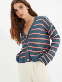 Свитры и кардиганы Trendyol модель TWOAW22HI0859/Indigo Фото