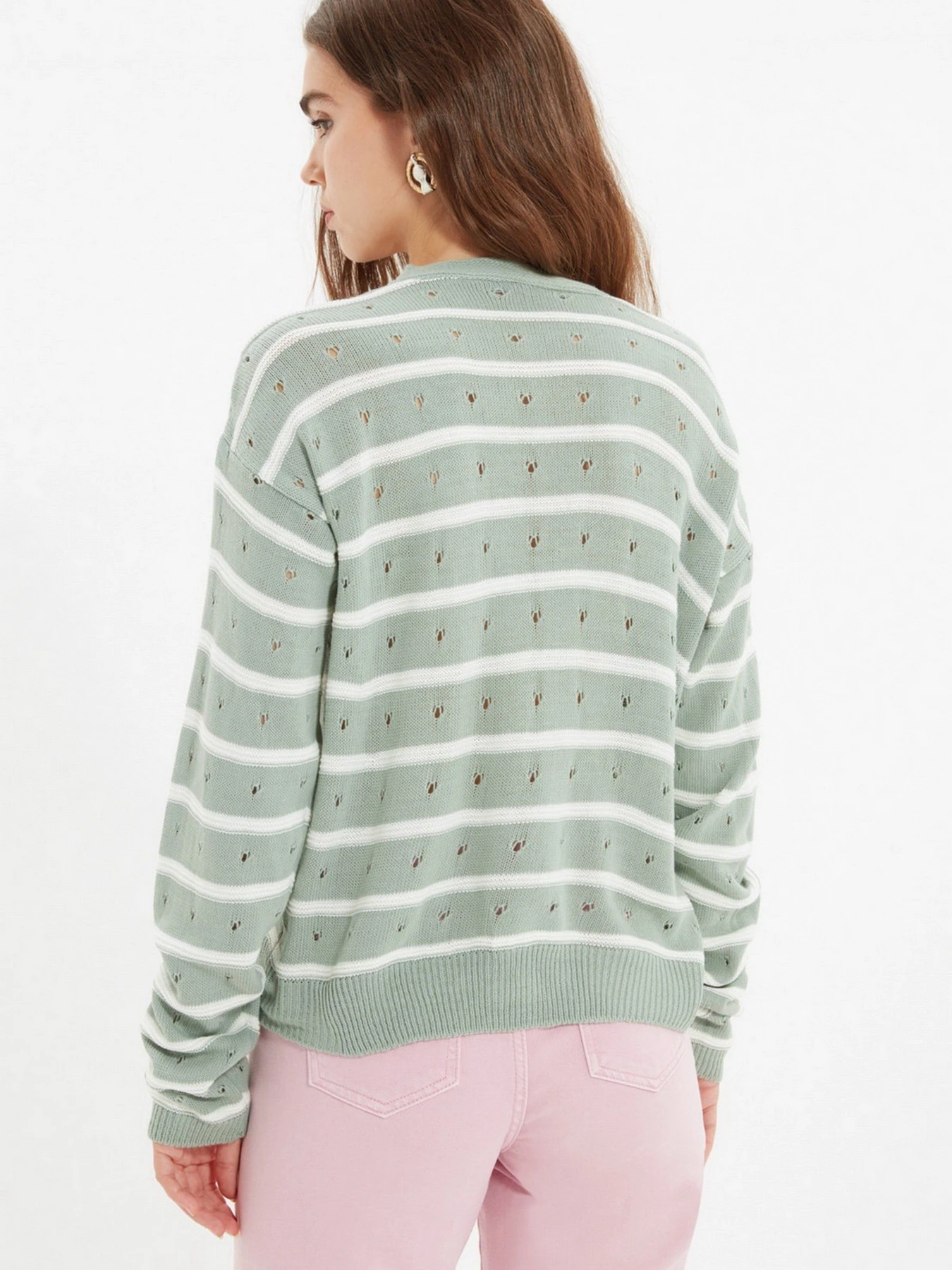 Свитры и кардиганы Trendyol модель TWOAW22HI0859/Mint Свитры и кардиганы Trendyol модель TWOAW22HI0859/Mint Фото
