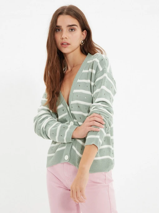 Свитры и кардиганы Trendyol модель TWOAW22HI0859/Mint Фото