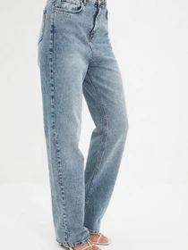 Джинсы Trendyol Wide Leg модель TWOAW22JE0907/Mavi Фото