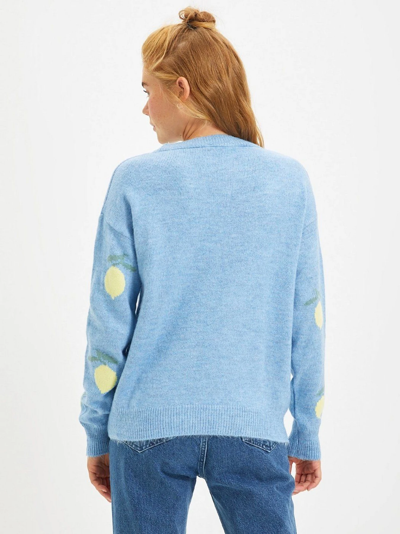 Свитры и кардиганы Trendyol модель TWOAW22KZ0528/Acik Mavi Свитры и кардиганы Trendyol модель TWOAW22KZ0528/Acik Mavi Фото