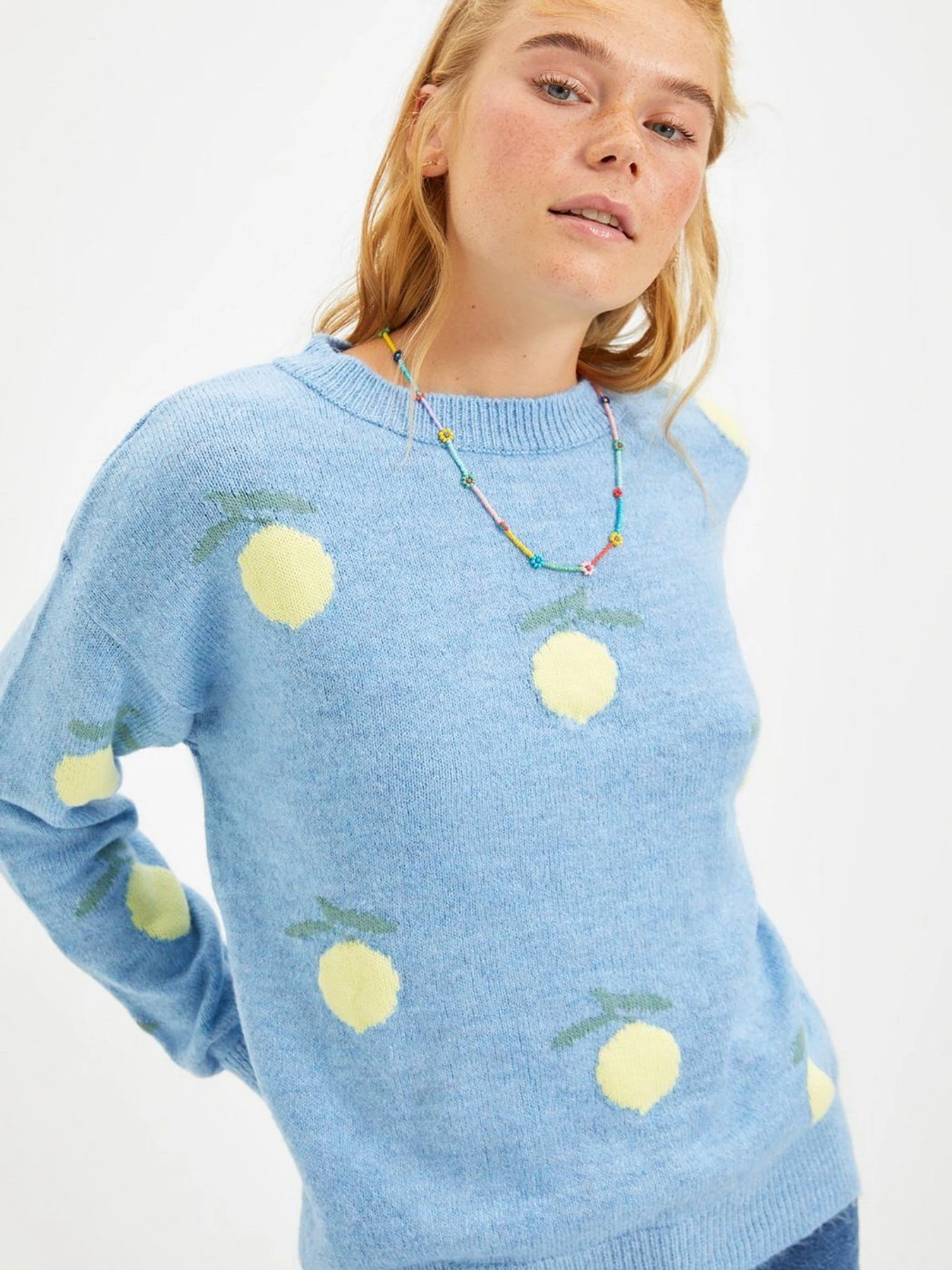 Свитры и кардиганы Trendyol модель TWOAW22KZ0528/Acik Mavi Свитры и кардиганы Trendyol модель TWOAW22KZ0528/Acik Mavi Фото