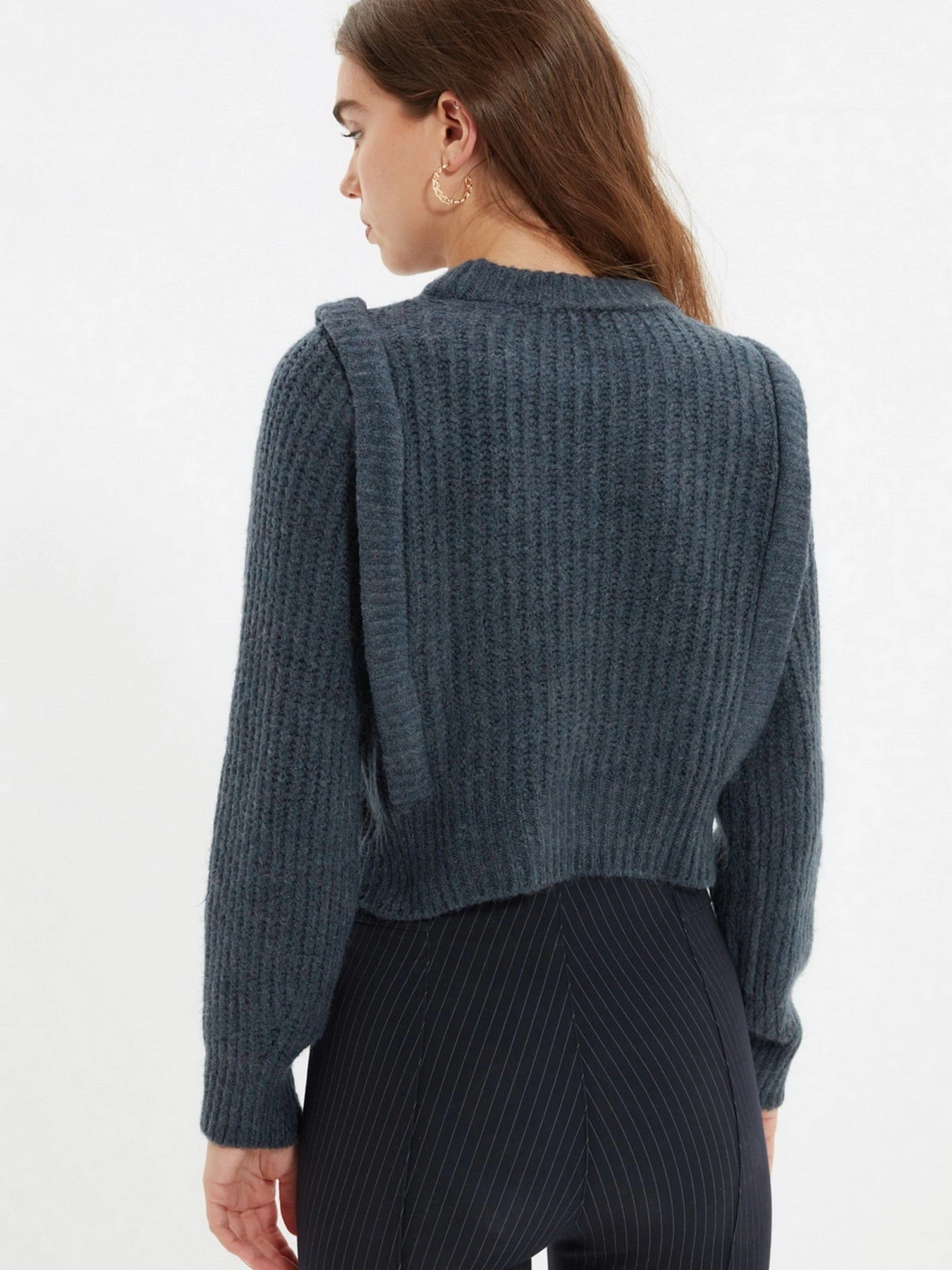 Свитры и кардиганы Trendyol модель TWOAW22KZ0938/Indigo Фото