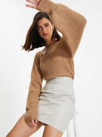 Свитры и кардиганы Trendyol модель TWOAW22KZ1248/Camel Фото