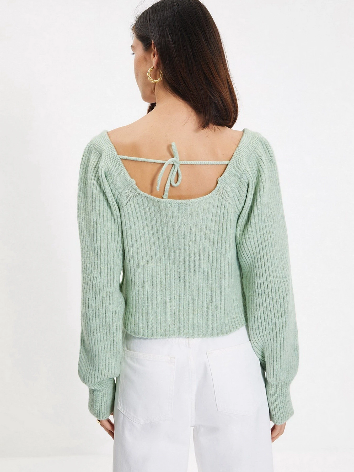 Свитры и кардиганы Trendyol модель TWOAW22KZ1248/Mint Фото