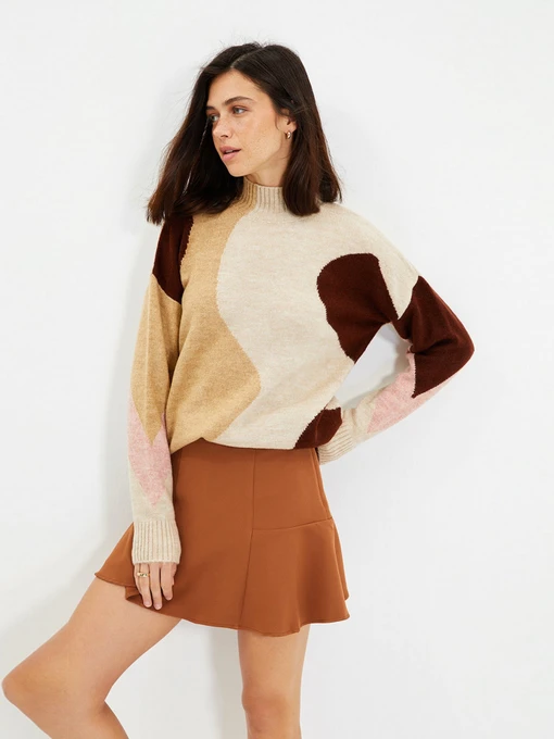 Свитры и кардиганы Trendyol модель TWOAW22KZ1475/Camel Фото