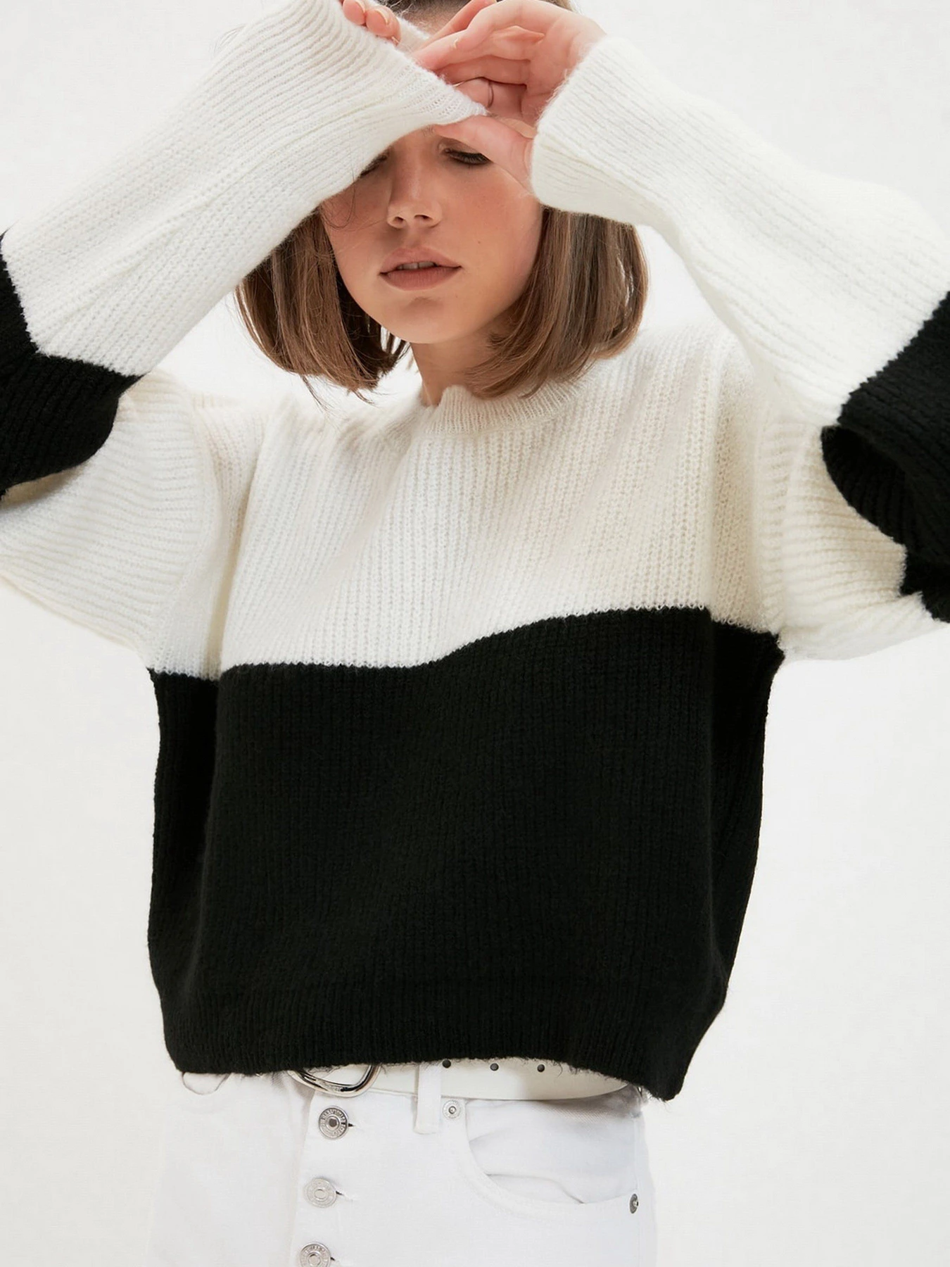Свитры и кардиганы Trendyol модель TWOAW22KZ1521/Ekru Свитры и кардиганы Trendyol модель TWOAW22KZ1521/Ekru Фото