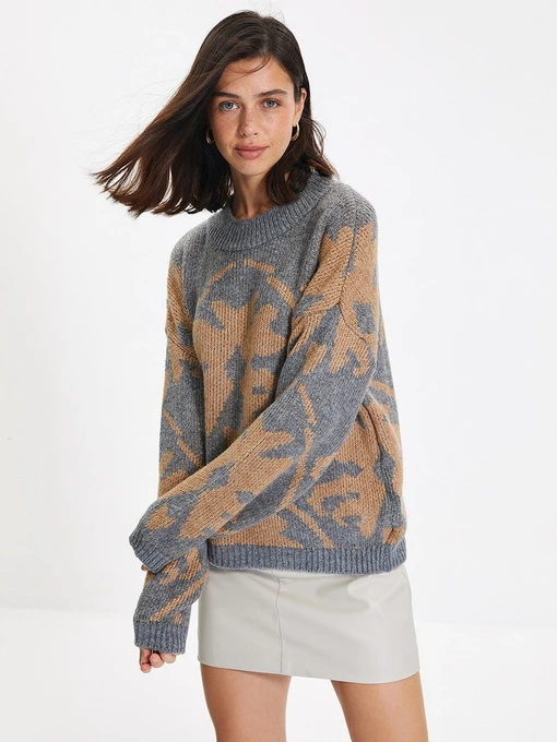 Свитры и кардиганы Trendyol модель TWOAW22KZ1661/Gri Фото