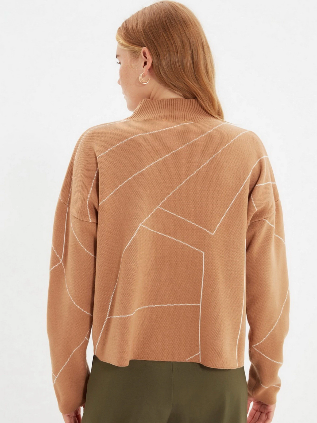 Свитры и кардиганы Trendyol модель TWOAW22KZ1784/Camel Свитры и кардиганы Trendyol модель TWOAW22KZ1784/Camel Фото