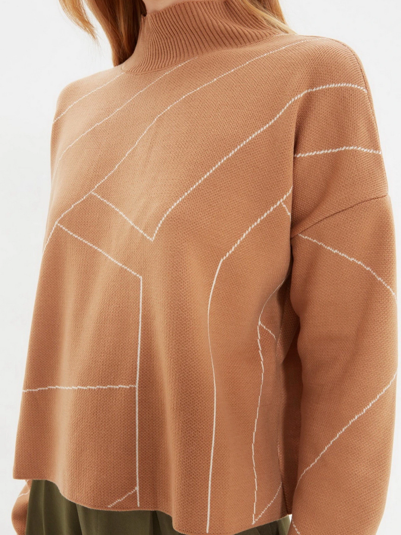 Свитры и кардиганы Trendyol модель TWOAW22KZ1784/Camel Свитры и кардиганы Trendyol модель TWOAW22KZ1784/Camel Фото