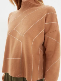 Свитры и кардиганы Trendyol модель TWOAW22KZ1784/Camel Фото