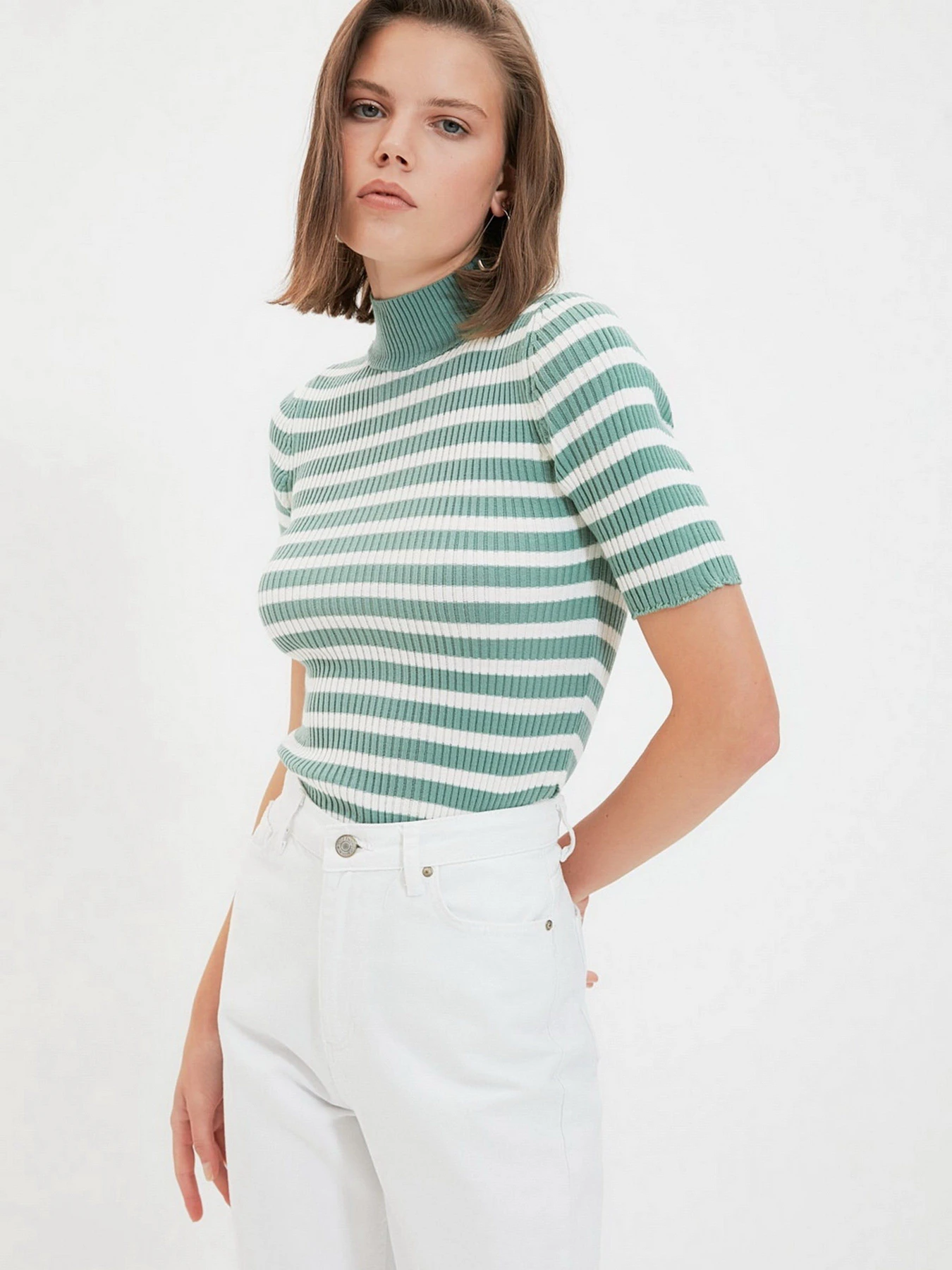 Светри та кардигани Trendyol модель TWOAW22KZ2253/Mint Светри та кардигани Trendyol модель TWOAW22KZ2253/Mint Фото