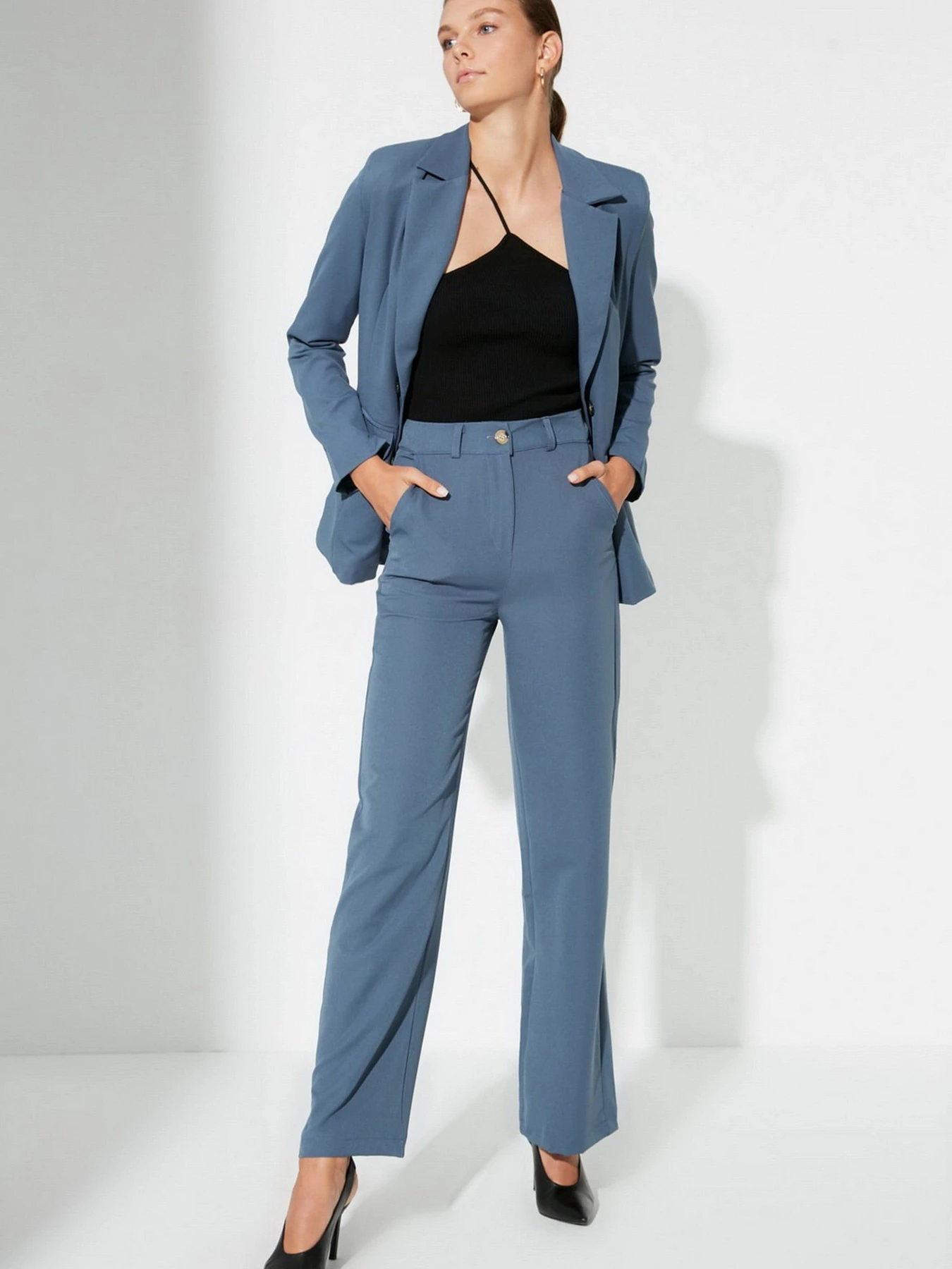 Штани Trendyol модель TWOAW22PL0167/Mavi Фото