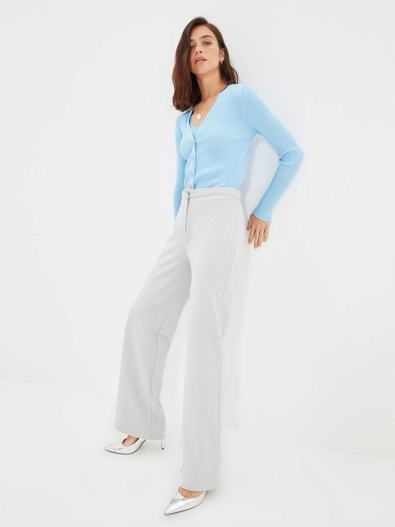 Штани Trendyol модель TWOAW22PL0176/Gri Фото
