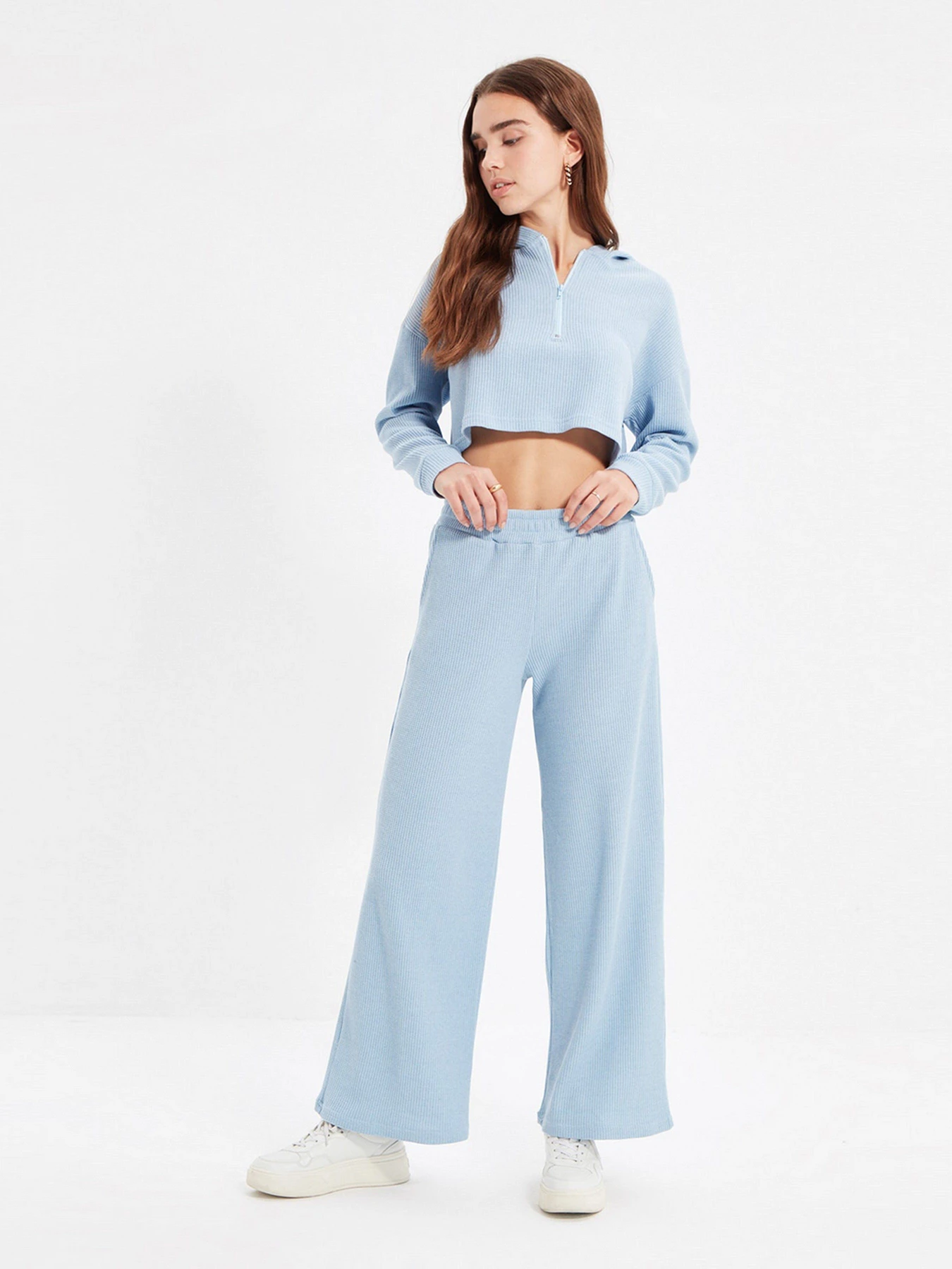 Штани Trendyol модель TWOAW22PL0453/Acik Mavi Штани Trendyol модель TWOAW22PL0453/Acik Mavi Фото