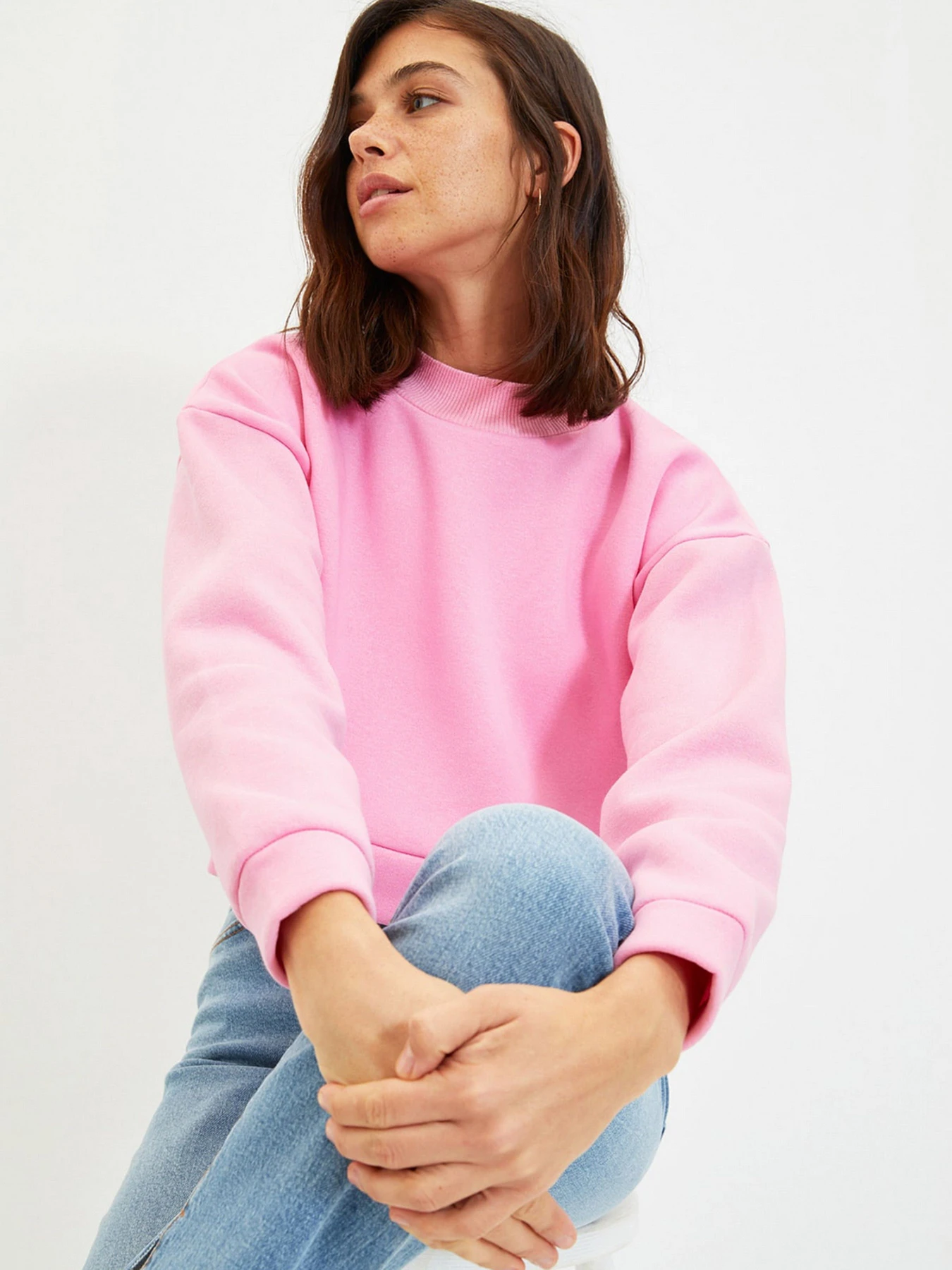 Худи и свитшоты Trendyol модель TWOAW22SW1121/Pembe Худи и свитшоты Trendyol модель TWOAW22SW1121/Pembe Фото