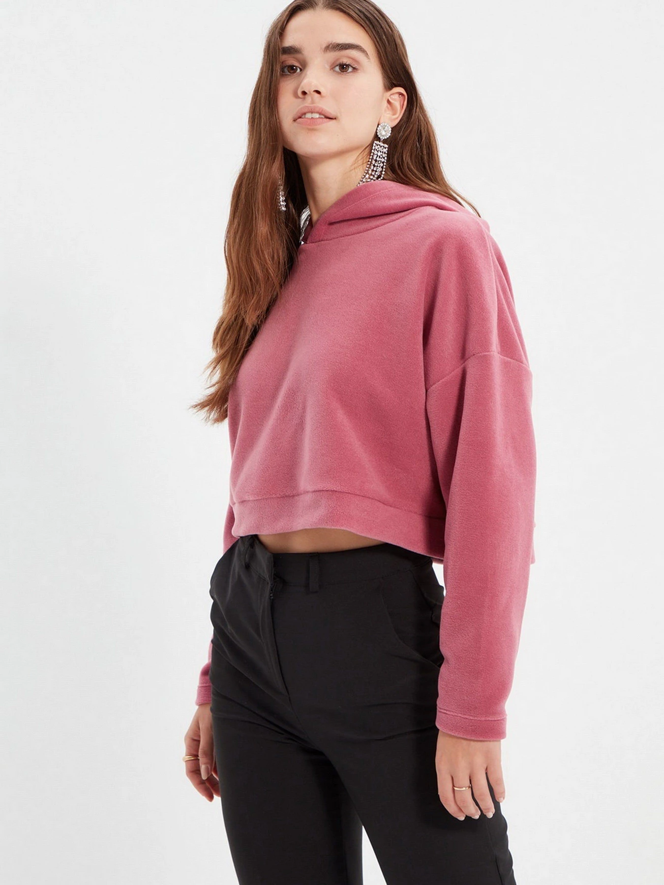 Худи и свитшоты Trendyol модель TWOAW22SW1193/Gul Kurusu Худи и свитшоты Trendyol модель TWOAW22SW1193/Gul Kurusu Фото