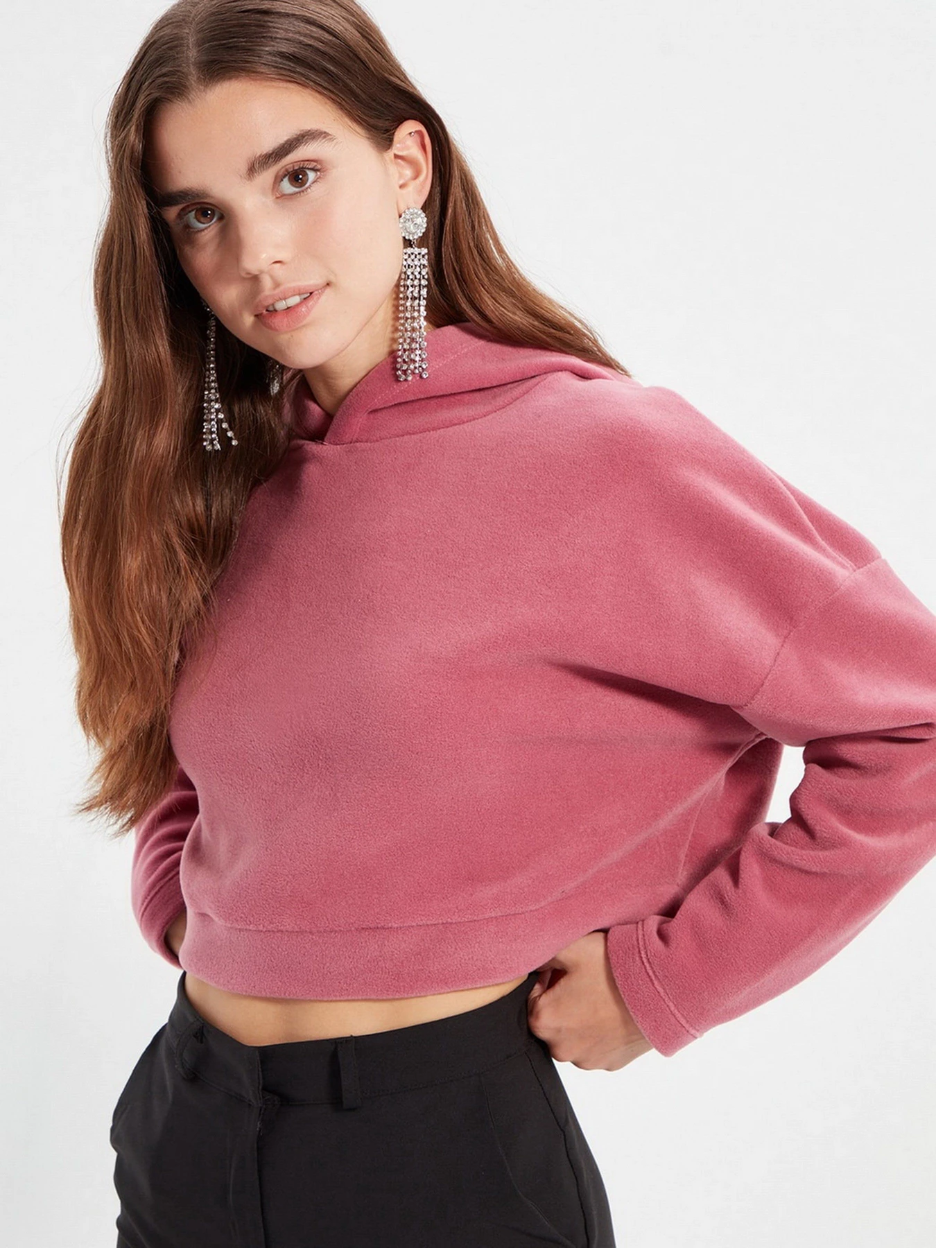 Худи и свитшоты Trendyol модель TWOAW22SW1193/Gul Kurusu Худи и свитшоты Trendyol модель TWOAW22SW1193/Gul Kurusu Фото