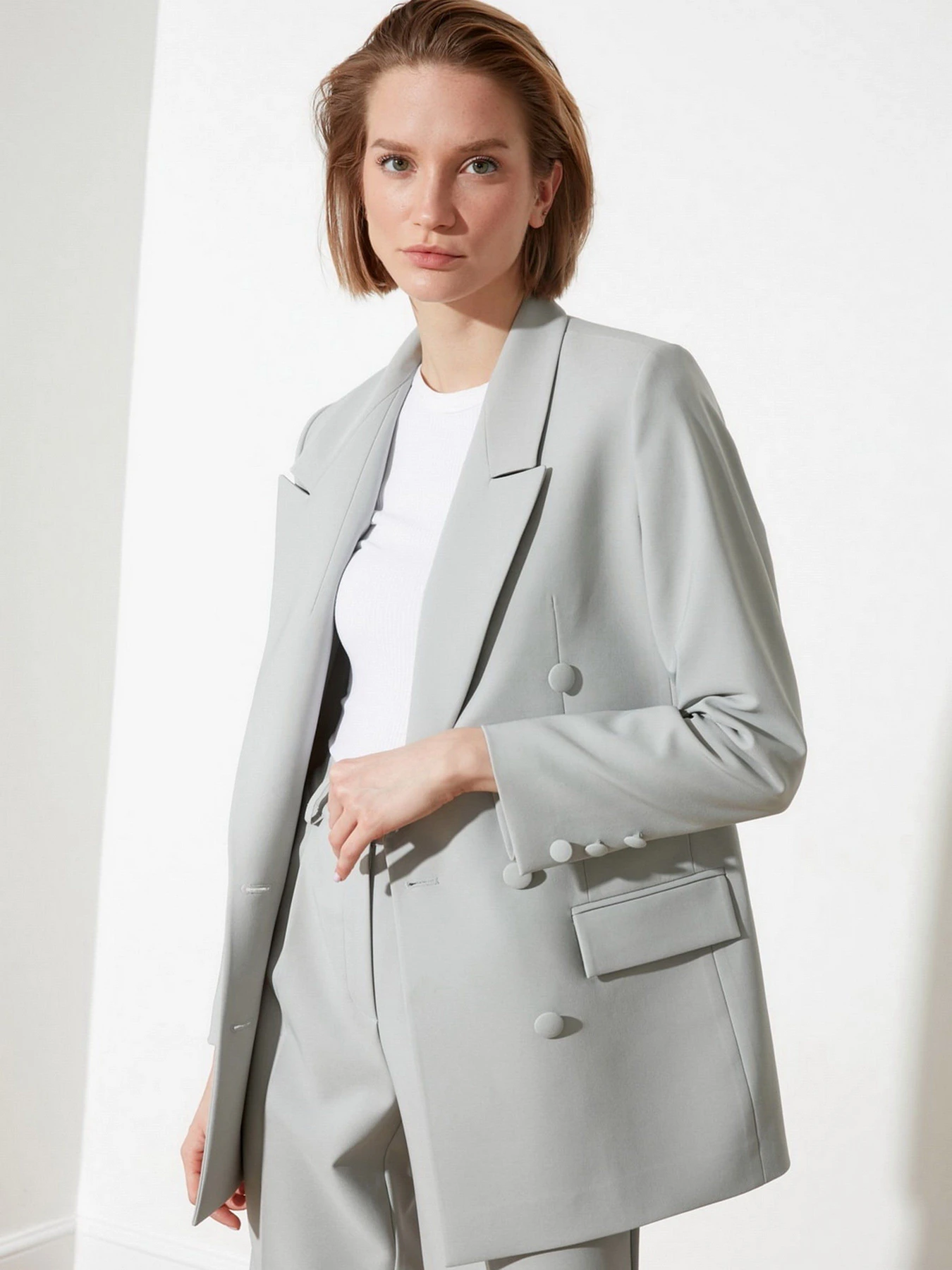 Пиджаки Trendyol модель TWOSS21CE0270/Mint Фото