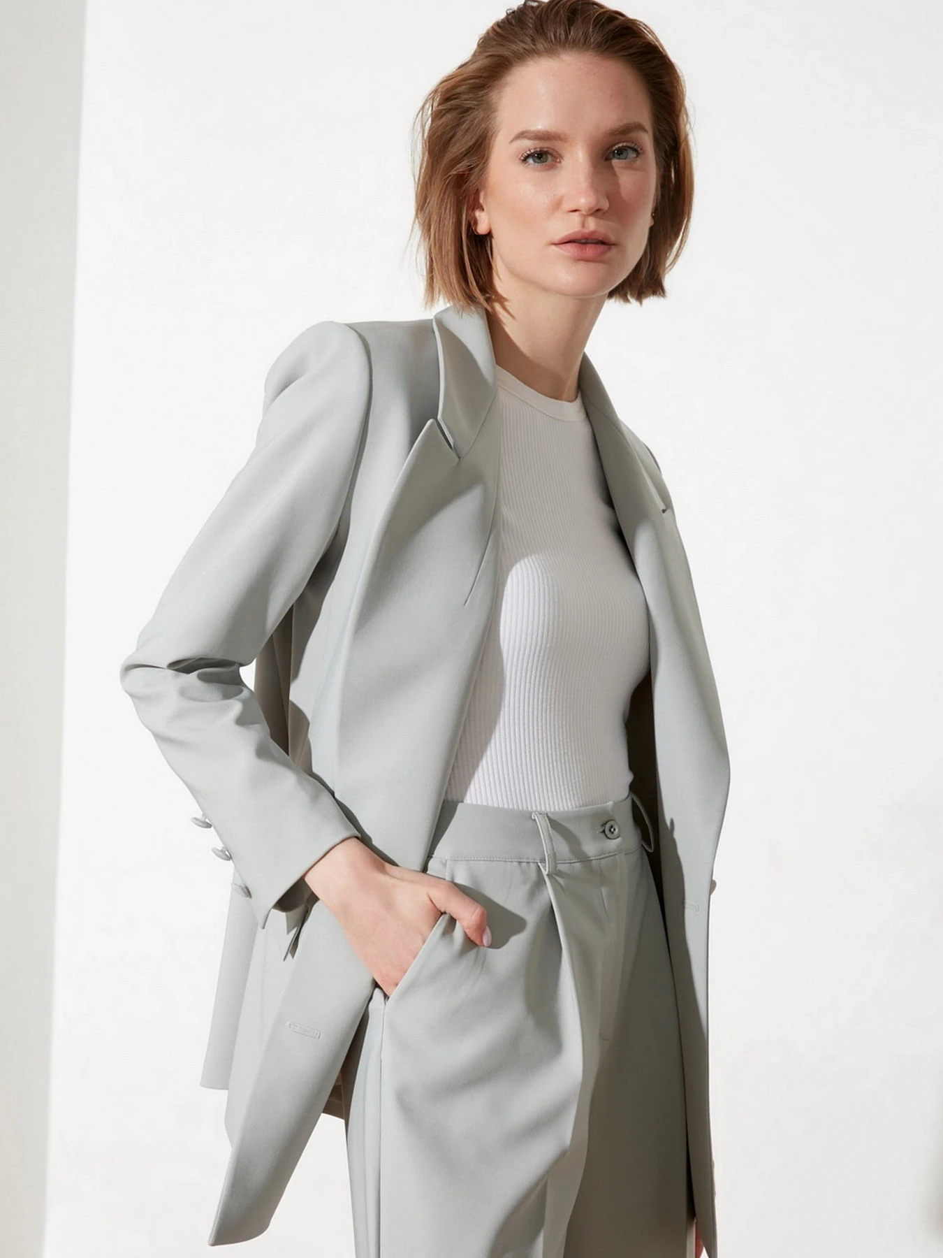 Пиджаки Trendyol модель TWOSS21CE0270/Mint Фото