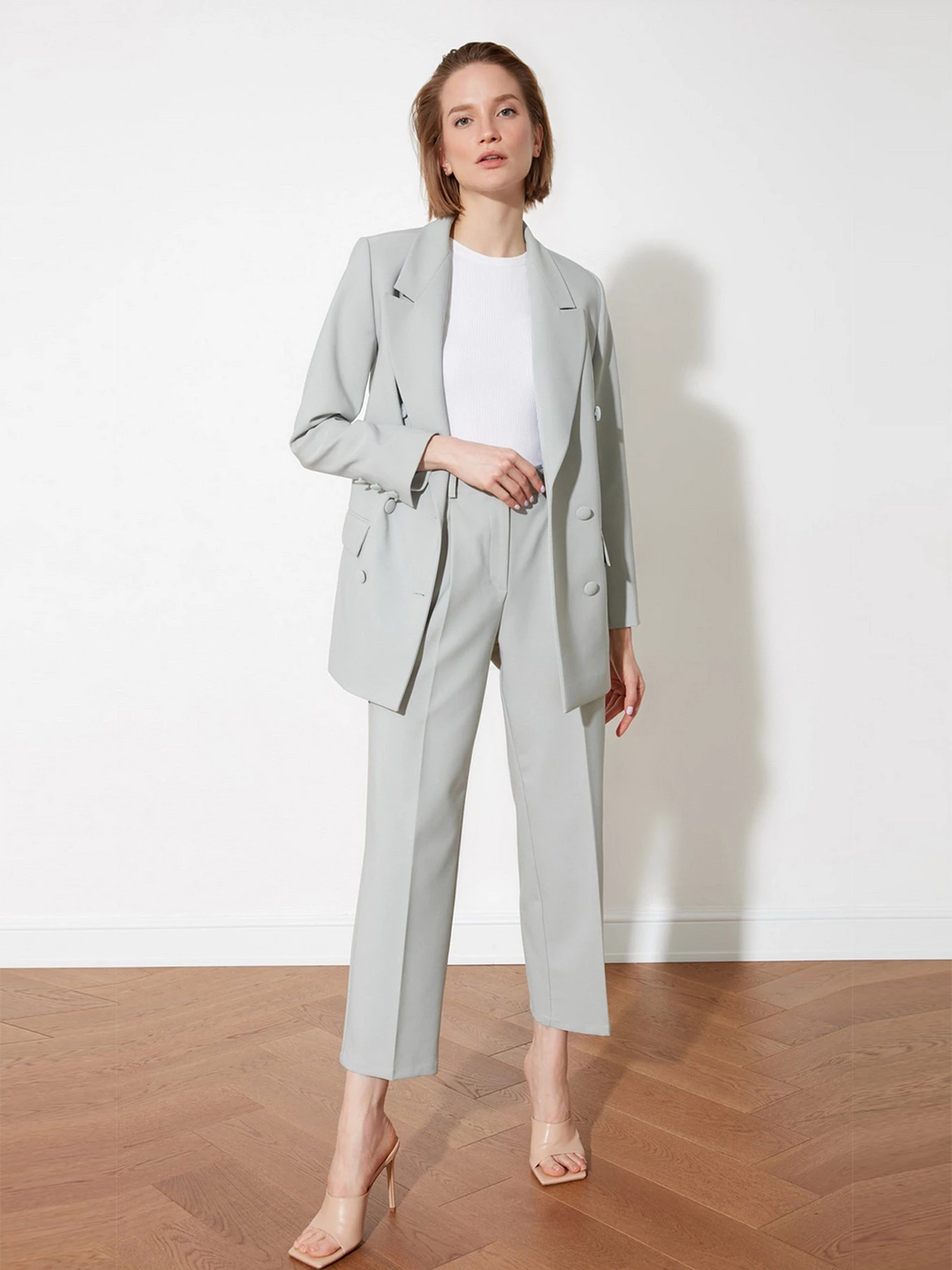 Пиджаки Trendyol модель TWOSS21CE0270/Mint Фото