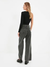 Джинси Trendyol Wide Leg модель TWOAW22JE0794/Antrasit Фото