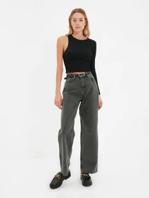 Джинси Trendyol Wide Leg модель TWOAW22JE0794/Antrasit Фото