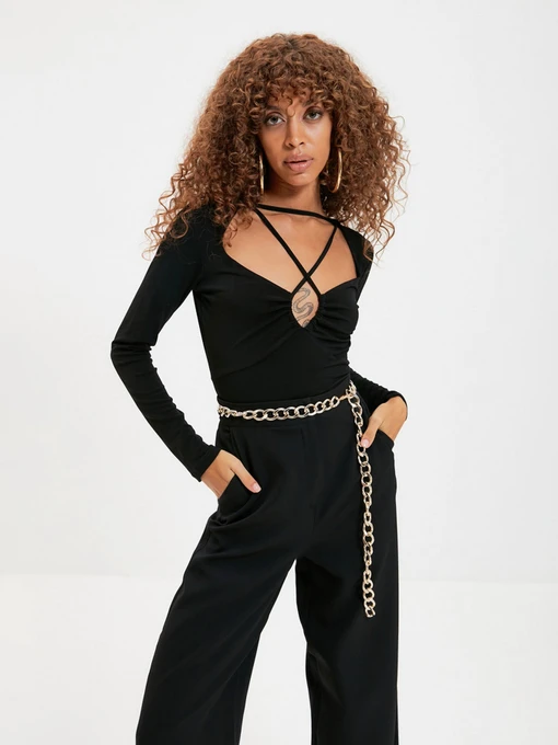 Боді та корсети Trendyol модель TPRAW22BD0120/Siyah Фото
