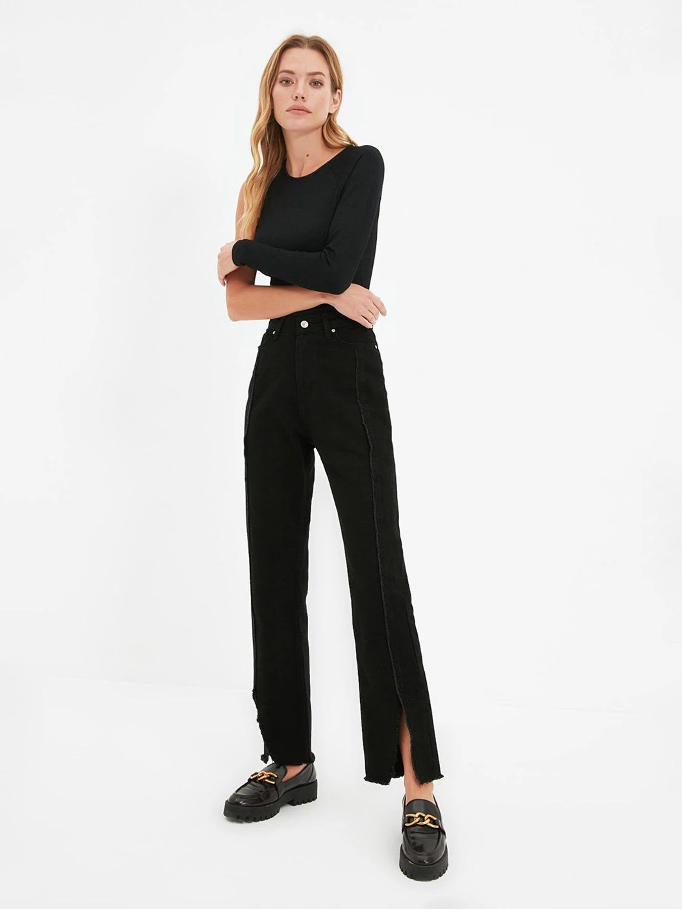 Джинси Trendyol Bootcut модель TWOAW22JE1199/Siyah Фото