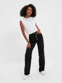 Джинси Trendyol Wide Leg модель TWOAW22JE1372/Siyah Фото