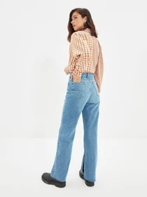 Джинси Trendyol Wide Leg модель TWOAW22JE0450/Mavi Фото
