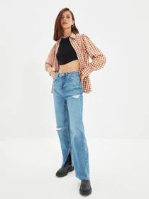 Джинси Trendyol Wide Leg модель TWOAW22JE0450/Mavi Фото