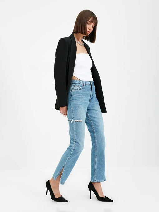 Джинсы Trendyol Bootcut модель TWOAW22JE0590/Mavi Фото