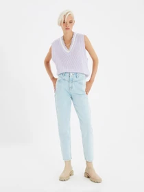 Джинси Trendyol Mom модель TWOAW22JE0186/Acik Mavi Фото